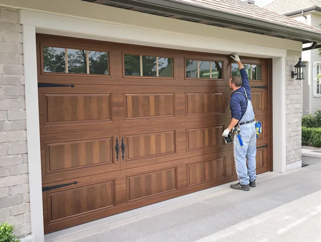 Custom garage door showcase by Coventry Garage Door Repair in Coventry